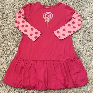 2012 Crazy 8 “Cute & Cozy” Sequin Lollipop Double Sleeve Dress, Size S (5-6)